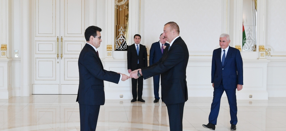 Luis Antonio Dimaté Cárdenas, Embajador Extraordinario y Plenipotenciario de Colombia presentó cartas credenciales al Presidente de la República de Azerbaiyán