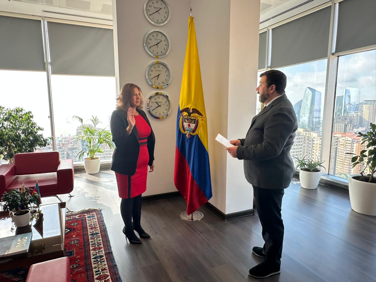 Embajadora Nelsy Raquel Munar Jaramillo asume funciones como Jefe de Misión de Colombia en Azerbaiyán