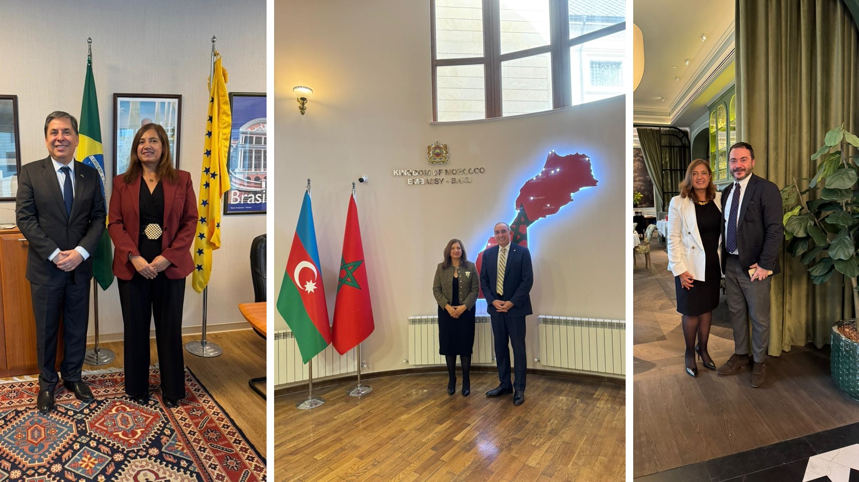 Embajadora de Colombia en Azerbaiyán fortalece vínculos diplomáticos en Bakú con reuniones con el cuerpo diplomático acreditado 