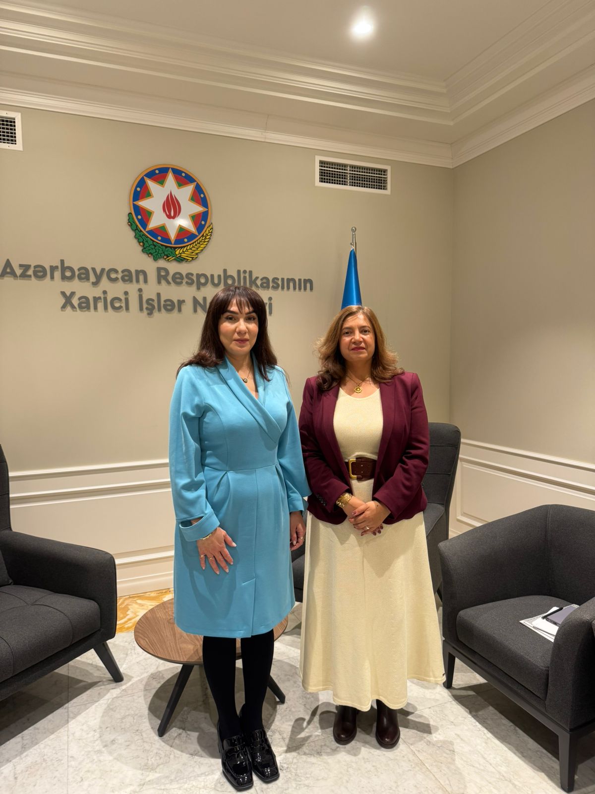 Embajadora de Colombia en Azerbaiyán sostuvo reunión con la Directora del Departamento de Américas del Ministerio de Relaciones Exteriores de ese país