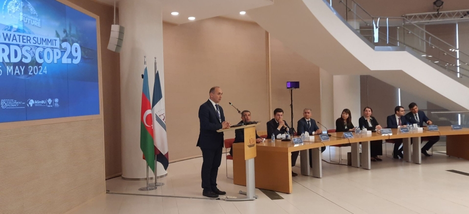 El Embajador de Colombia asiste la Cumbre sobre el Clima y Agua hacia la COP29 realizada en Azerbaiyán