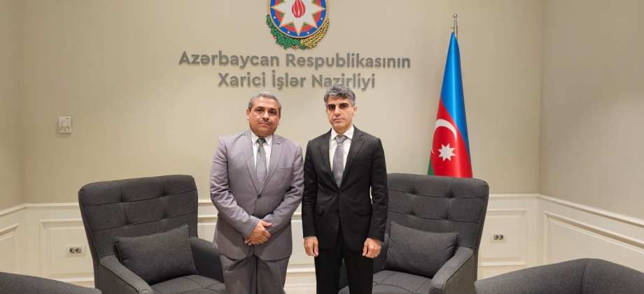 Encuentro entre el Embajador y el Director de Protocolo del Ministerio de Relaciones Exteriores de Azerbaiyán refuerza lazos diplomáticos