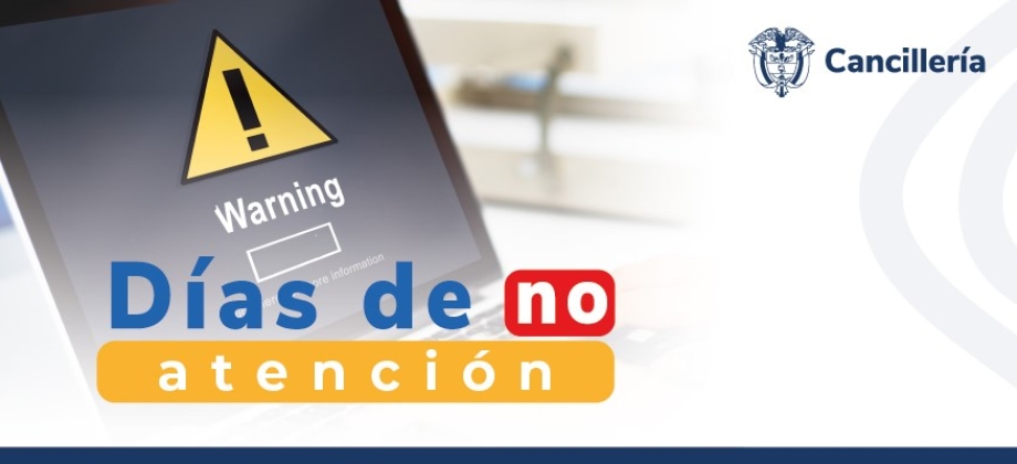 Embajada de Colombia en Azerbaiyán y su su sección consular no tendrán atención al público los días 1, 2, 3, 4 y 5 de enero de 2024