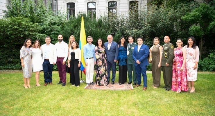 La Embajada en Austria celebró el Día Nacional de Colombia en la residencia